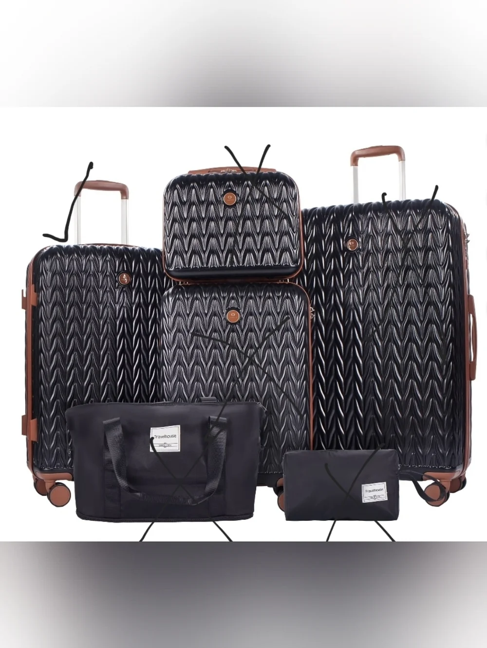 Travelhouse Hardside Suitcase Luggage TSA Lock Spinner Wheels 24